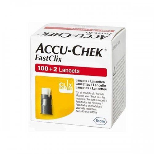 سوزن دستگاه تست قند خون اکیوچک  ACCU-CHEK Lancets - FastClix -  بسته 102 عددی